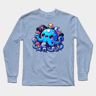 Kawaii Octopus Long Sleeve T-Shirt